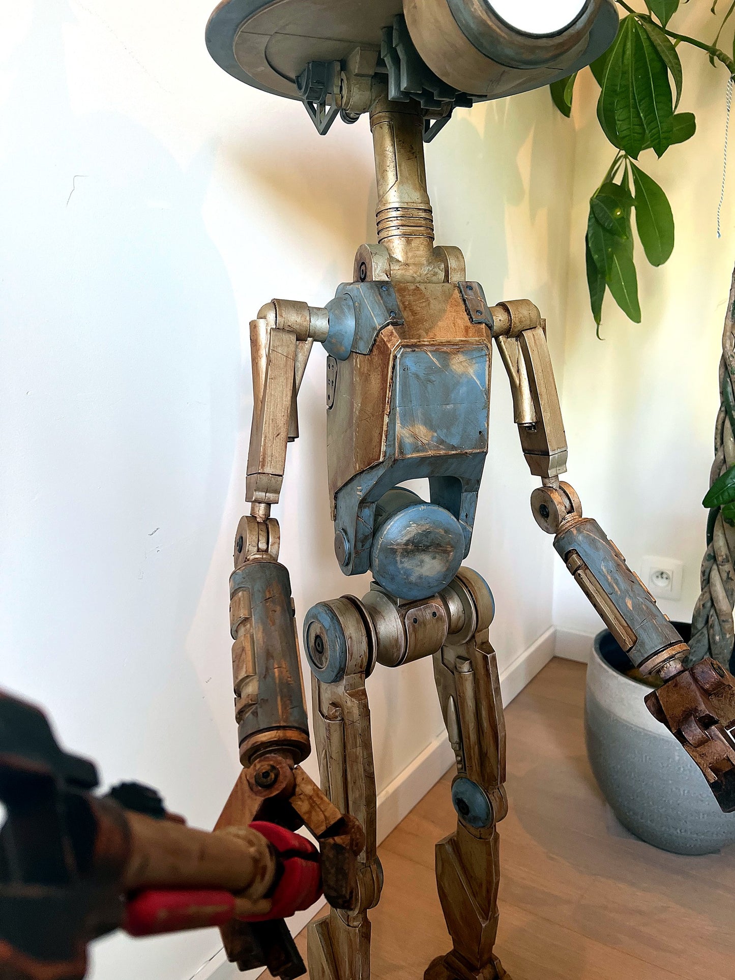 2nd Layer life-size handmade Pit Droid display piece
