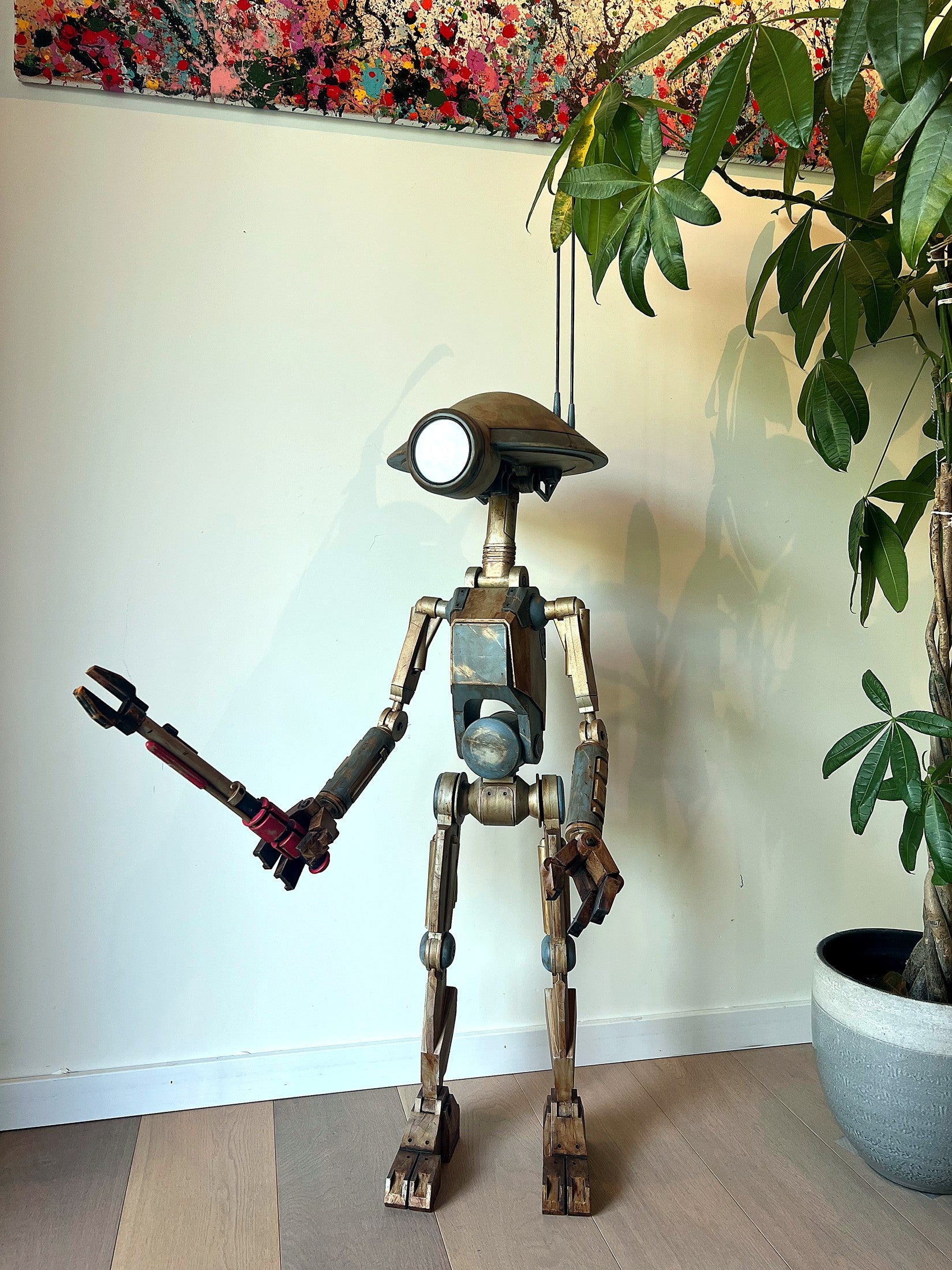2nd Layer life-size handmade Pit Droid display piece