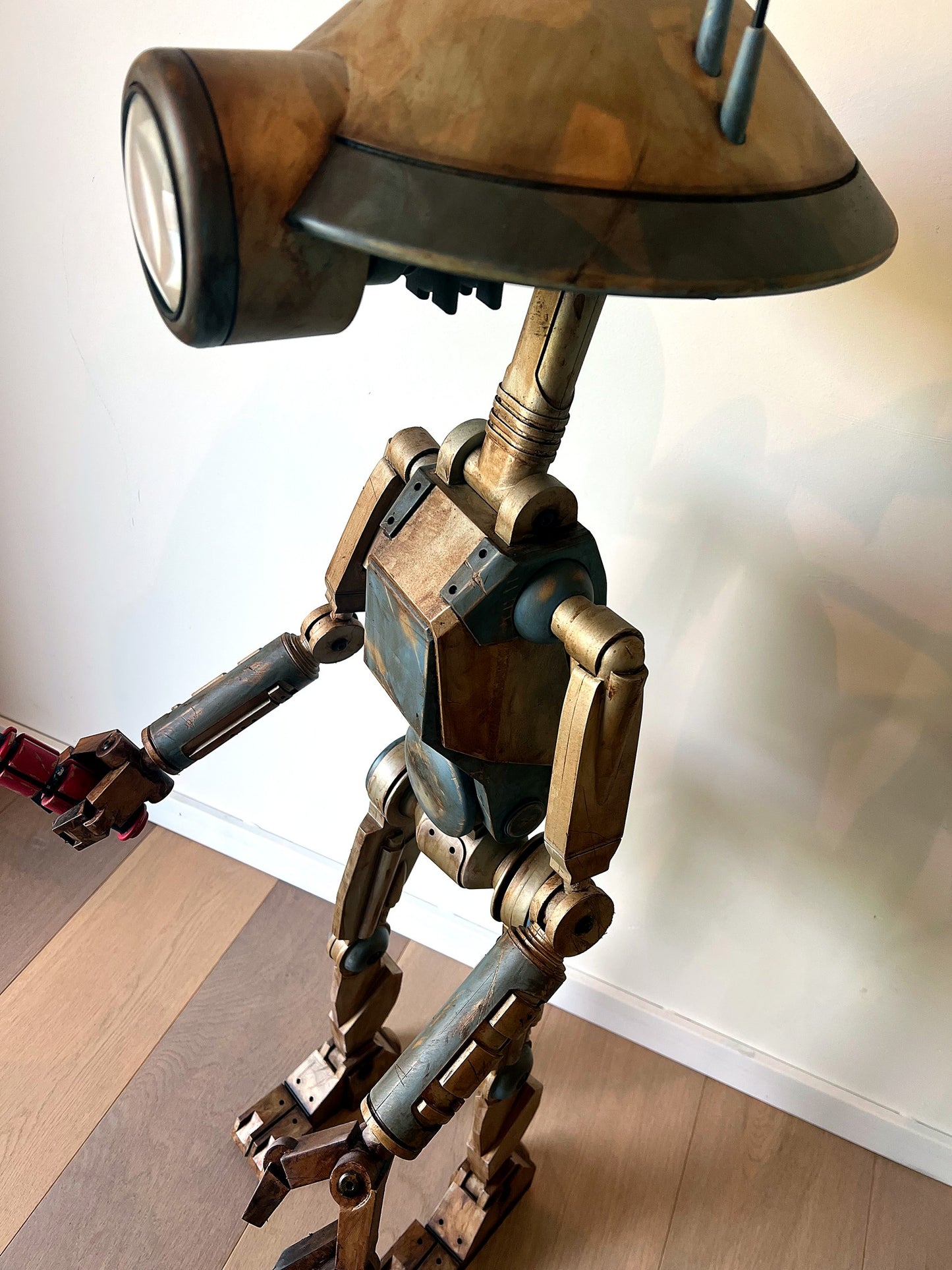 2nd Layer life-size handmade Pit Droid display piece